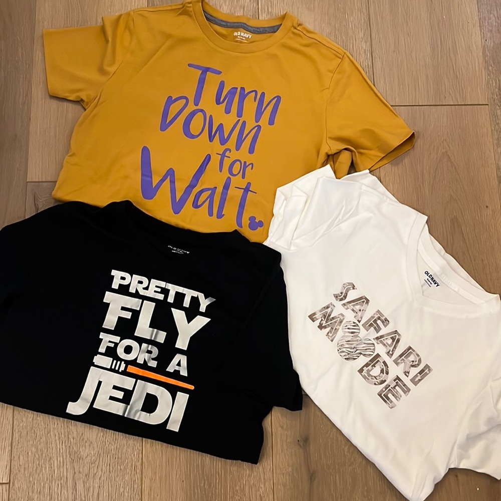 Lot of Disney Youth XL Custom T-Shirts